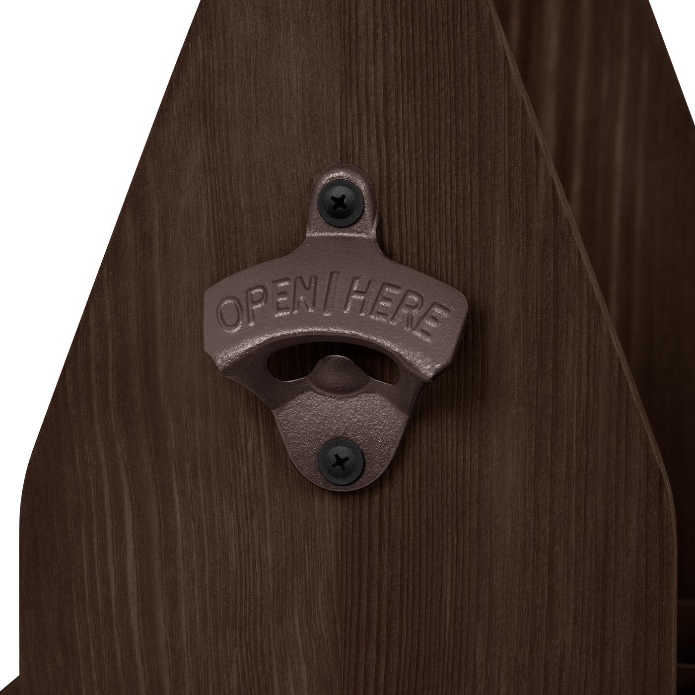 Maverton Porte-bouteilles En Bois - Range-bouteilles Avec Gravure - Porte-bière Pour 6 Bouteilles - Cadeau à Personnaliser Pour Hommes - France