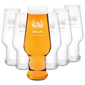 Maverton Classic Beer Tumbler for connoisseur - Gift with engraving - Beer Mug for collector - Beer Glass for him - Personalised Barware