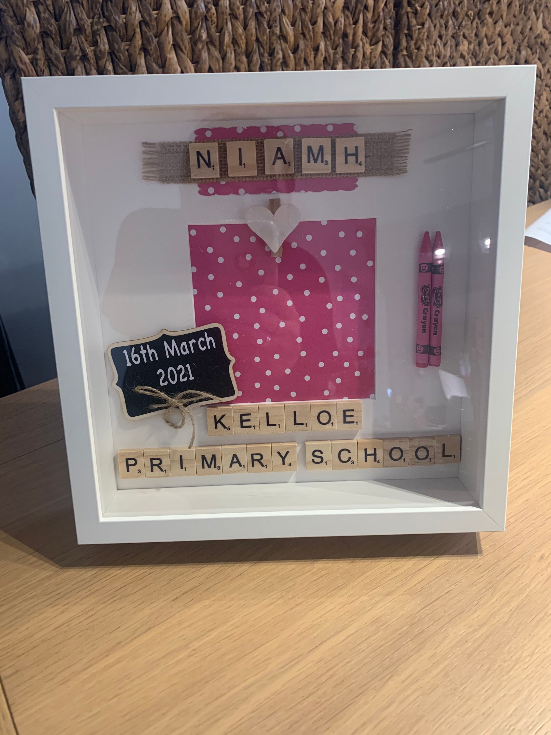 Personalised first day school nursery photo frame Etsy