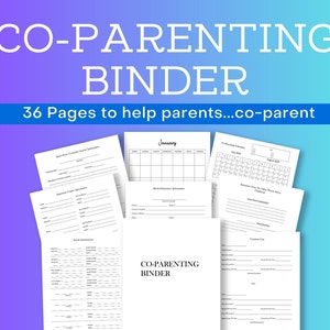 Peut inclure: Un classeur de coparentalité imprimable noir et blanc avec 36 pages pour aider les parents à coparenter. Le classeur comprend des pages pour les calendriers, les informations médicales, les journaux de visite et plus encore.