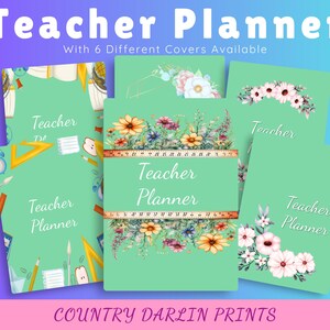 Teachers Planner Printable, Lesson Planning Book, Teacher Organizer, Back to School, Teaching Planner, 2024-2025 Teacher Academic Planbook