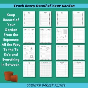 Gardening Planner, Project Planner, Chores Planner, Gift for Her, Plant Care Planner Printable, Garden Gifts, Herb Garden, Garden Calendars image 8