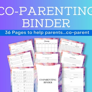 Co Parenting Planner, CoParenting Calendar, Shared Custody Journal, Custody Parenting, Co Parenting Expense Worksheet, CoParenting Binder