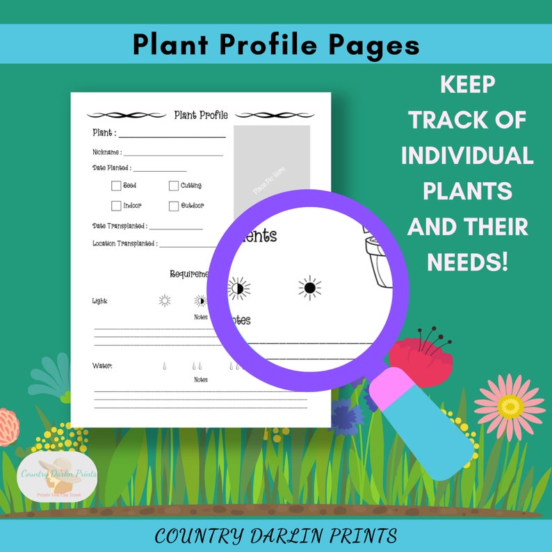 Gardening Planner, Project Planner, Chores Planner, Gift for Her, Plant Care Planner Printable, Garden Gifts, Herb Garden, Garden Calendars image 5