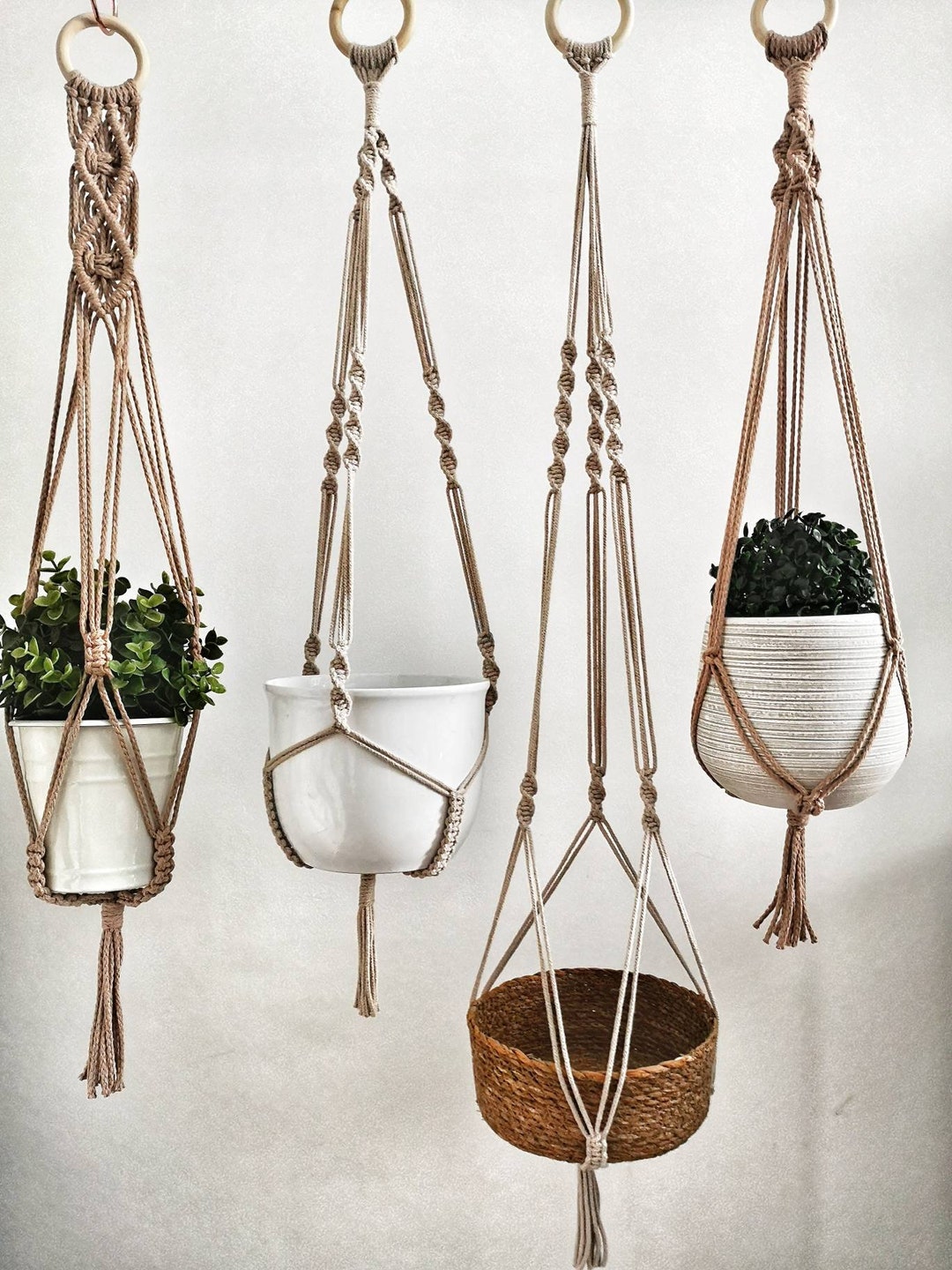 Macrame Hanging Basket / Boho Style / Gift Idea / Decoration / Lantern