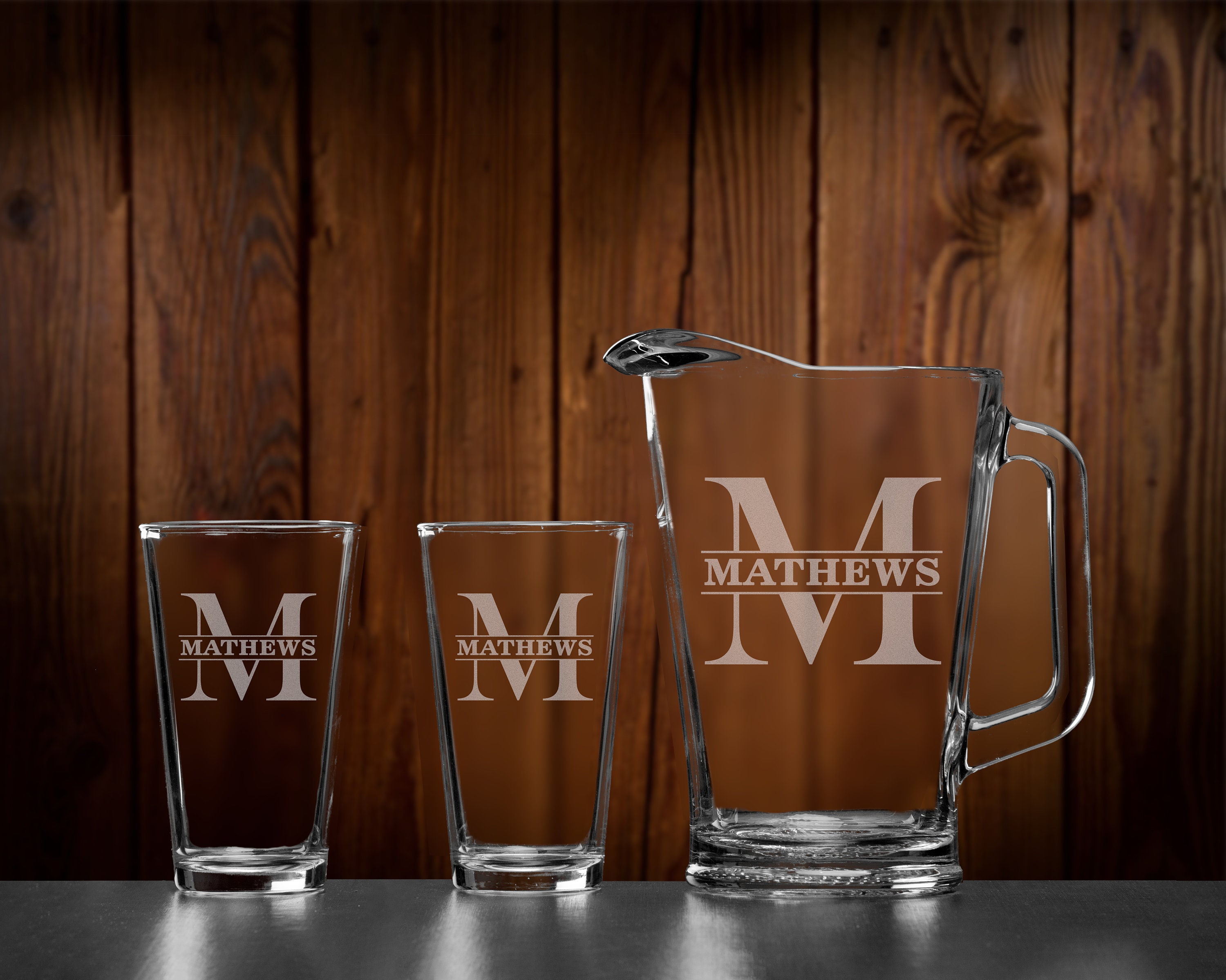 Personalized Beer Glass for Men & Beer Pitcher New Home Gift Etsy