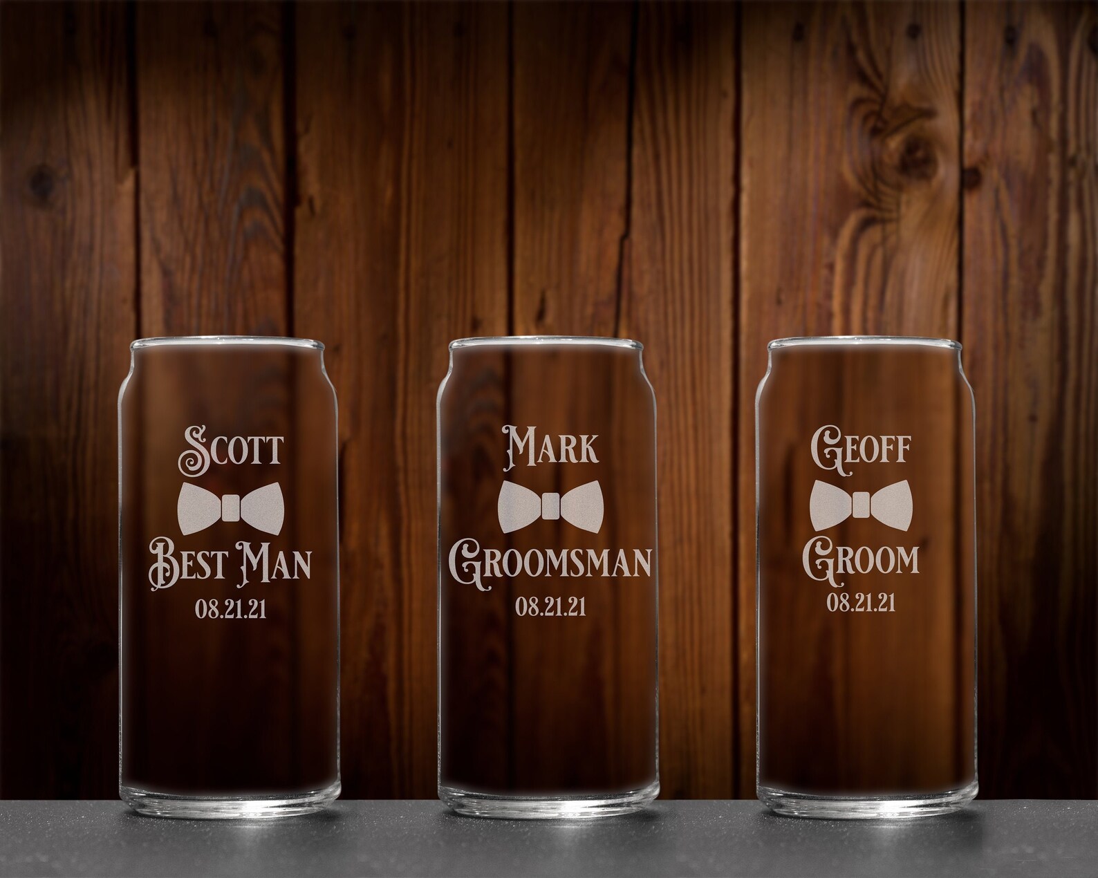 Personalized Beer Can Glasses Custom Etched Pint Glasses Etsy