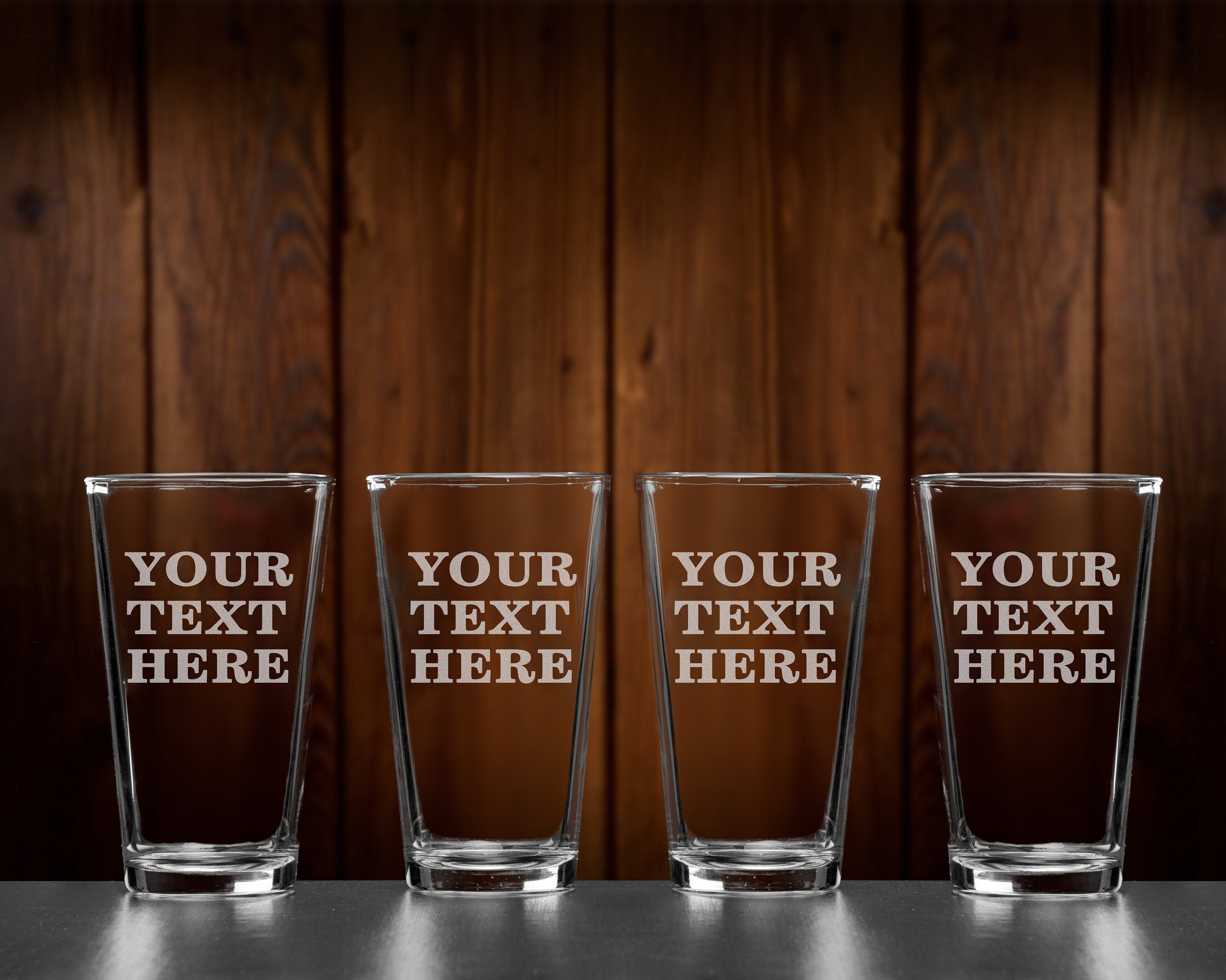 Personalized Etched Beer Glasses Custom Pint Glasses Pub Etsy UK