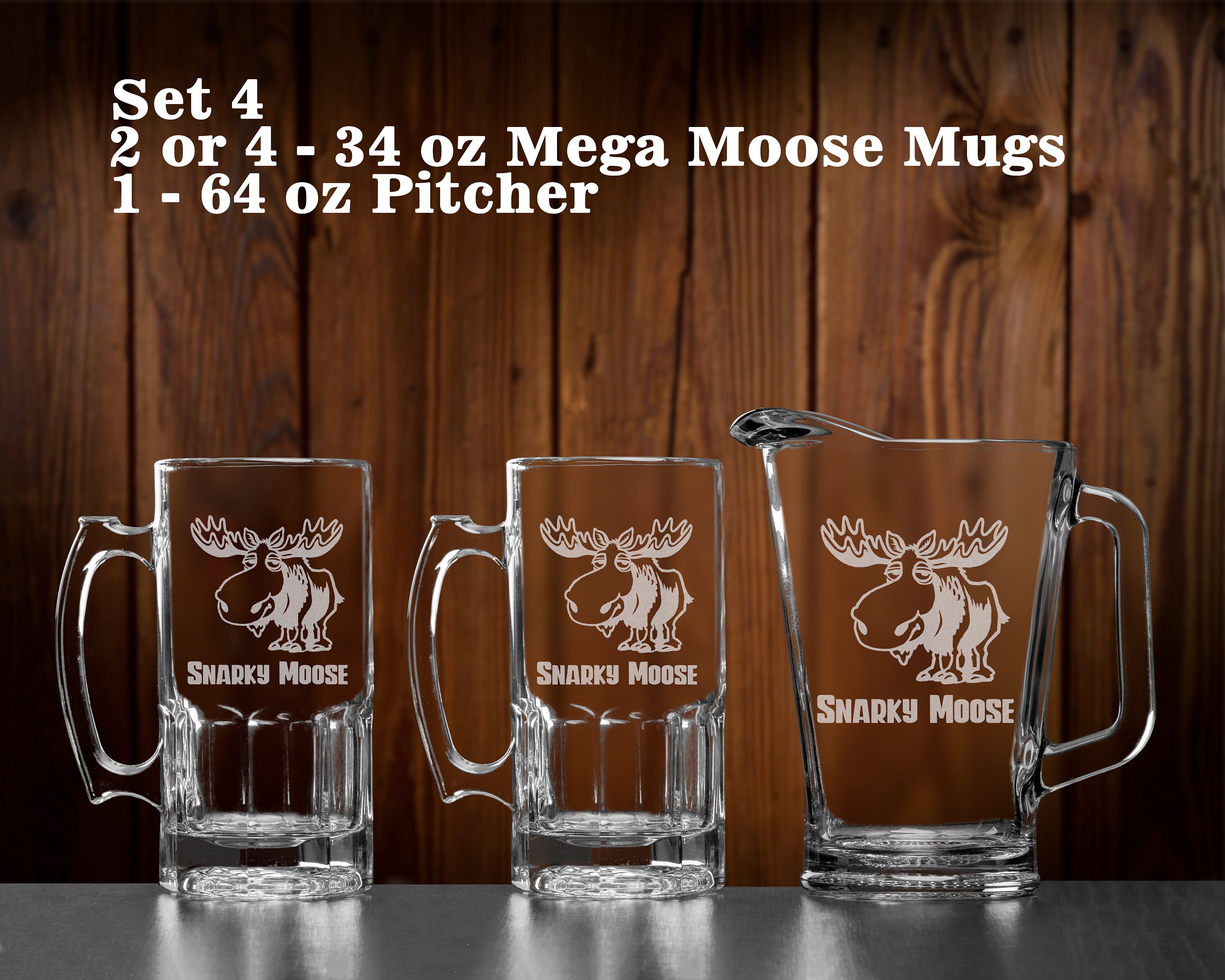 Beer pitcher gift set Personalized beer mugs Etched custom Etsy