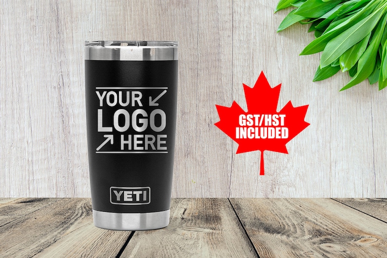 Personalized 20oz Yeti rambler, custom laser engraved tumbler, Business logo, gift for dad, wedding party gifts for bridesmaid groomsmen. image 1