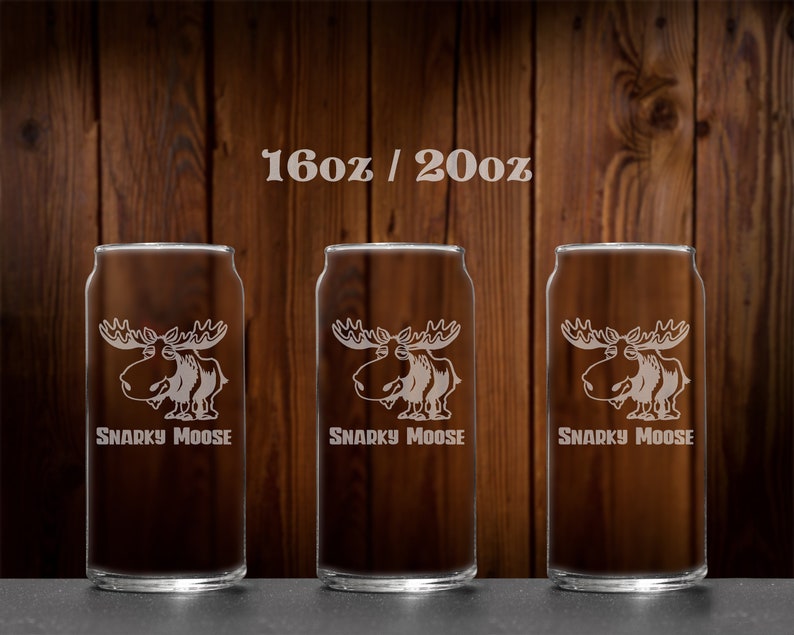 Personalized Beer can glasses Custom etched pint glasses Etsy