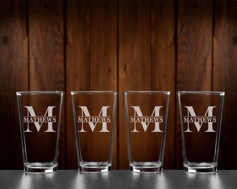 Personalized Beer Glasses Pint Glasses Wedding Gifts for Etsy