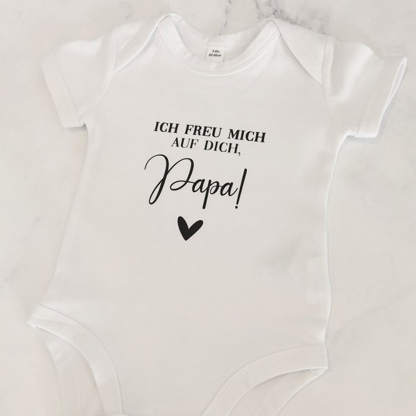 Babybody | Dad to be | Überraschung für werdende Väter | Personalisierter Body | Personalisierte Geschenke