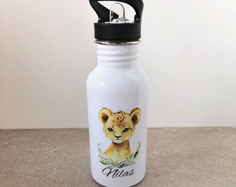 Personalisierte Kindertrinkflasche | Trinkflasche für den Kindergarten | Trinkflasche für die Schule | Geschenk Einschulung