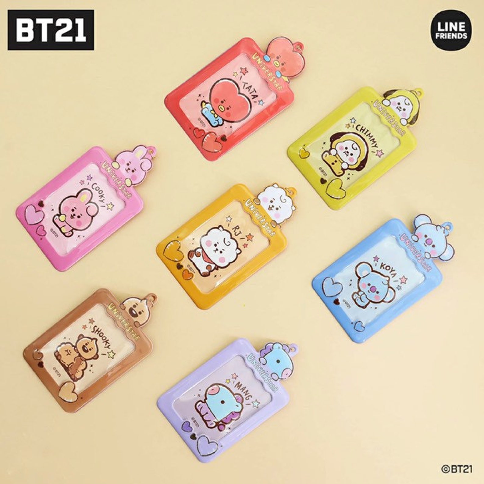 BTS BT21 Card Holder Card Holder Official Japan Merch Etsy