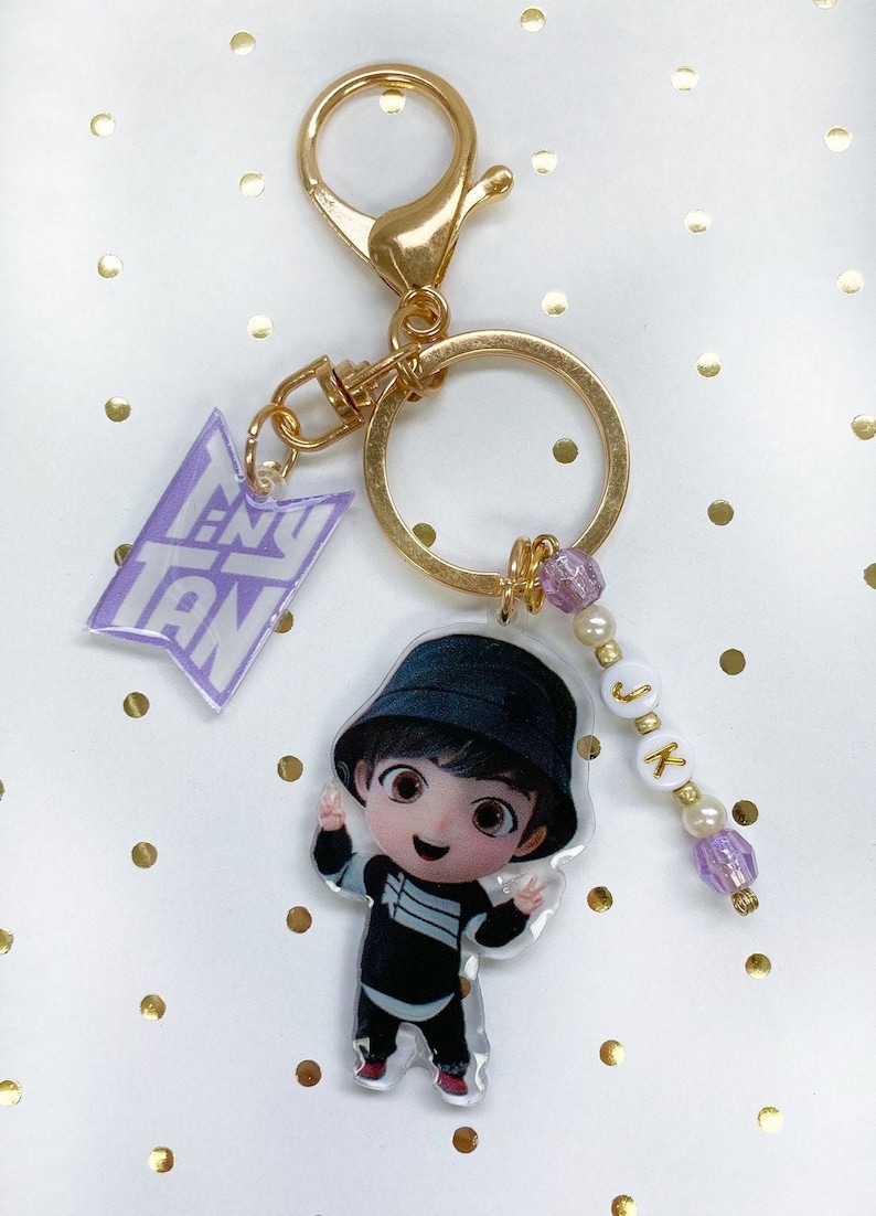 Tiny Tan BTS Keychain Etsy