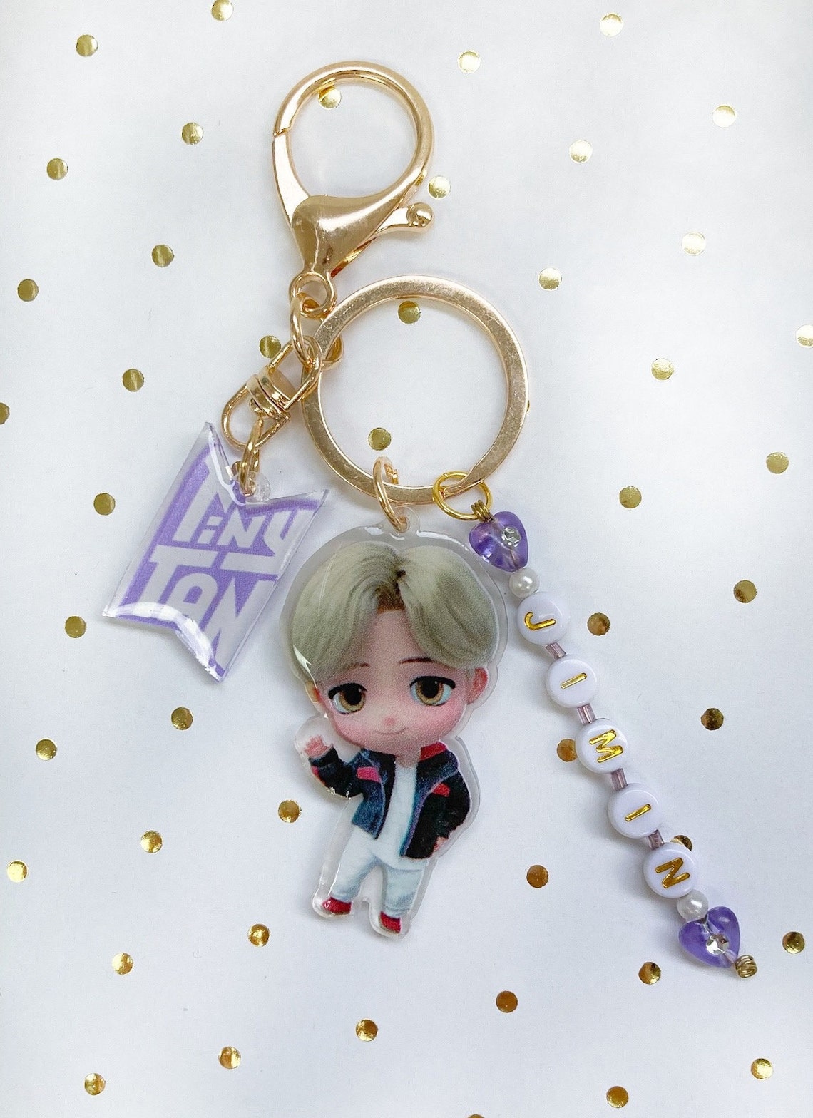 Tiny Tan BTS Keychain Etsy