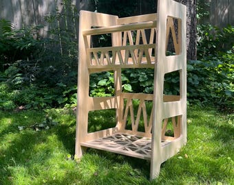 Vinyl Record Storage Shelf Cabinet Plywood