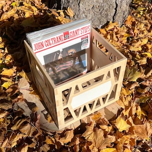 Record Storage Box Milk Crate for 12&quot; Vinyl LPs