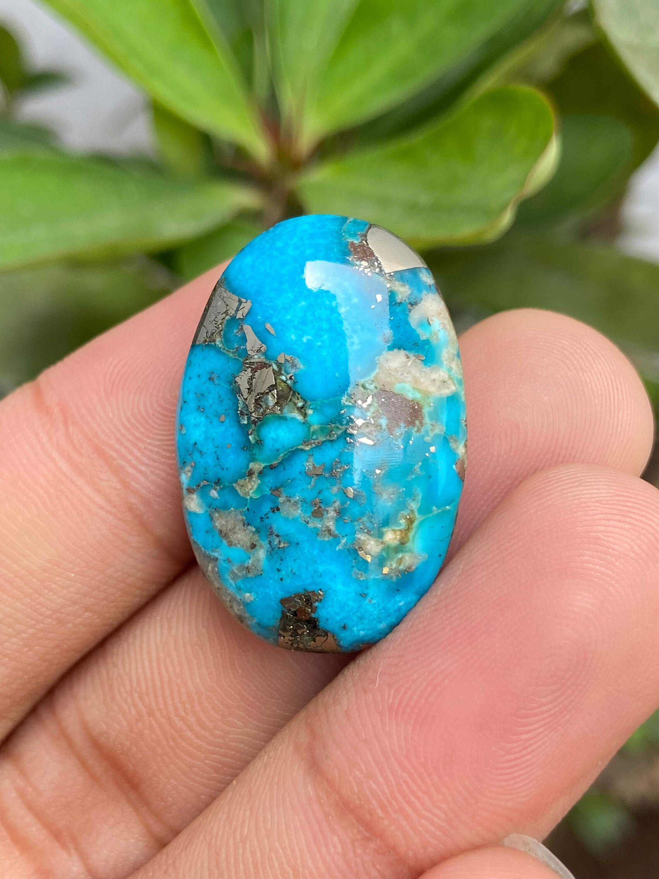 Natural High grade Morenci Turquoise Cabochon Morenci Etsy