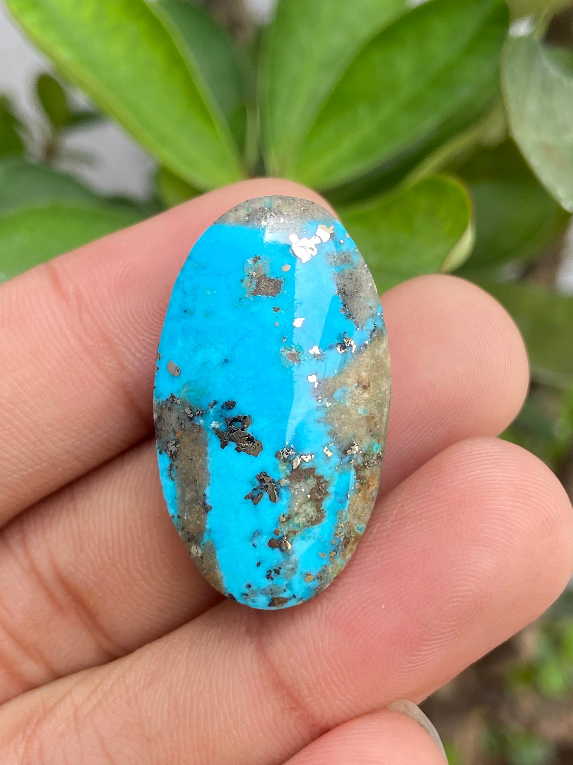 Natural High grade Morenci Turquoise Cabochon Morenci Etsy