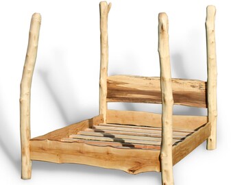 Driftwood Four Poster Tree Bed