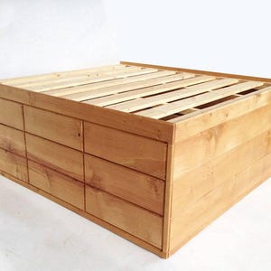Wooden Storage Bed with Drawers – Cabin Bed Frame for Extra Storage