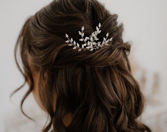 Bridal jewelry, bridal hair jewelry, hair jewelry Lana, hair pins, hair jewelry with leaves