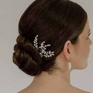 Haarnadeln Braut mit Süßwasserperlen, Brautschmuck mit Perlen, Haarschmuck Hochzeit, Brauthaarschmuck, Haarnadel mit kleinen Perlen | Amelie