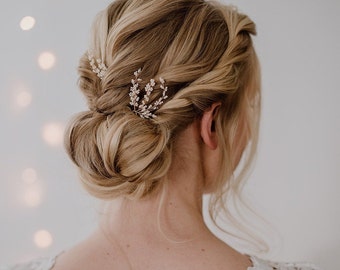 Bridal jewelry, hair jewelry Belina, bridal hair jewelry, hair jewelry with pearls, hairpins