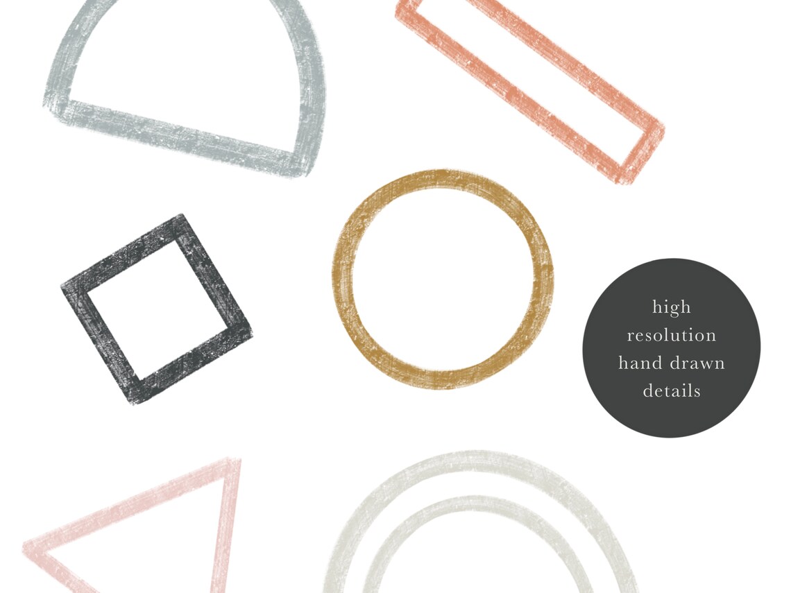 Geometric Shape Print Digital Instant Download Minimal - Etsy