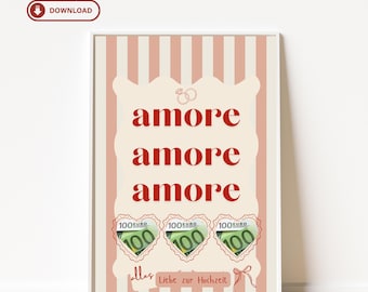 Regalo de boda con dinero | Moderno | Descarga instantánea de última hora