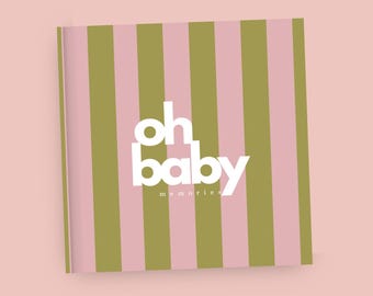 Babyparty Buch als Gästebuch Babyshower Erinnerungsbuch zum Ausfüllen mit leeren Seiten