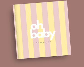 Babyparty Buch als Gästebuch Babyshower Erinnerungsbuch zum Ausfüllen mit leeren Seiten