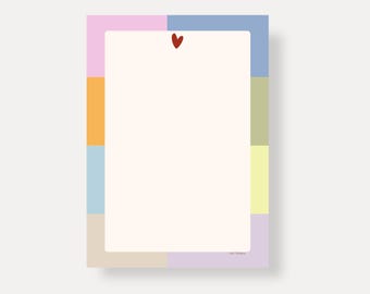 Notizblock A5 To-Do Liste, Einkaufszettel, Lernblock Geschenk für Freundin Büro Dekoration