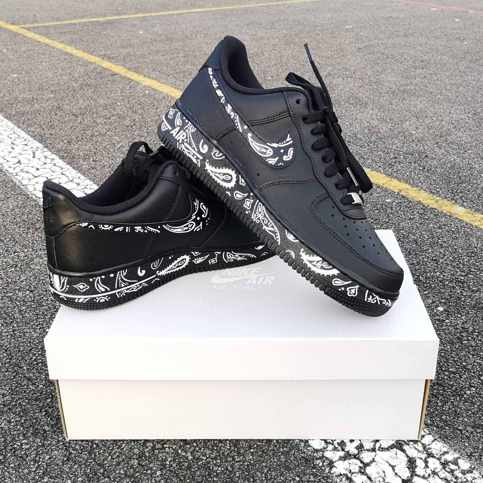 air force 1 bandana black