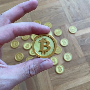Bitcoin Magnet impreso en 3D