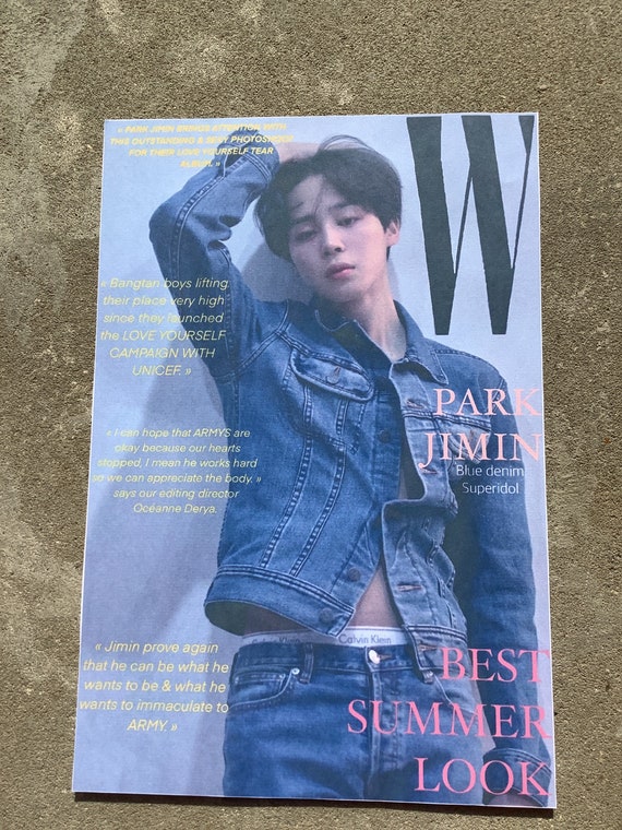 Bts/park Jimin/ W Magazine Cover Print/ Kpop Magazine Cover - Etsy Australia Bts/park Jimin/ W Magazine Cover Print/ Kpop Magazine Cover - Etsy Australia