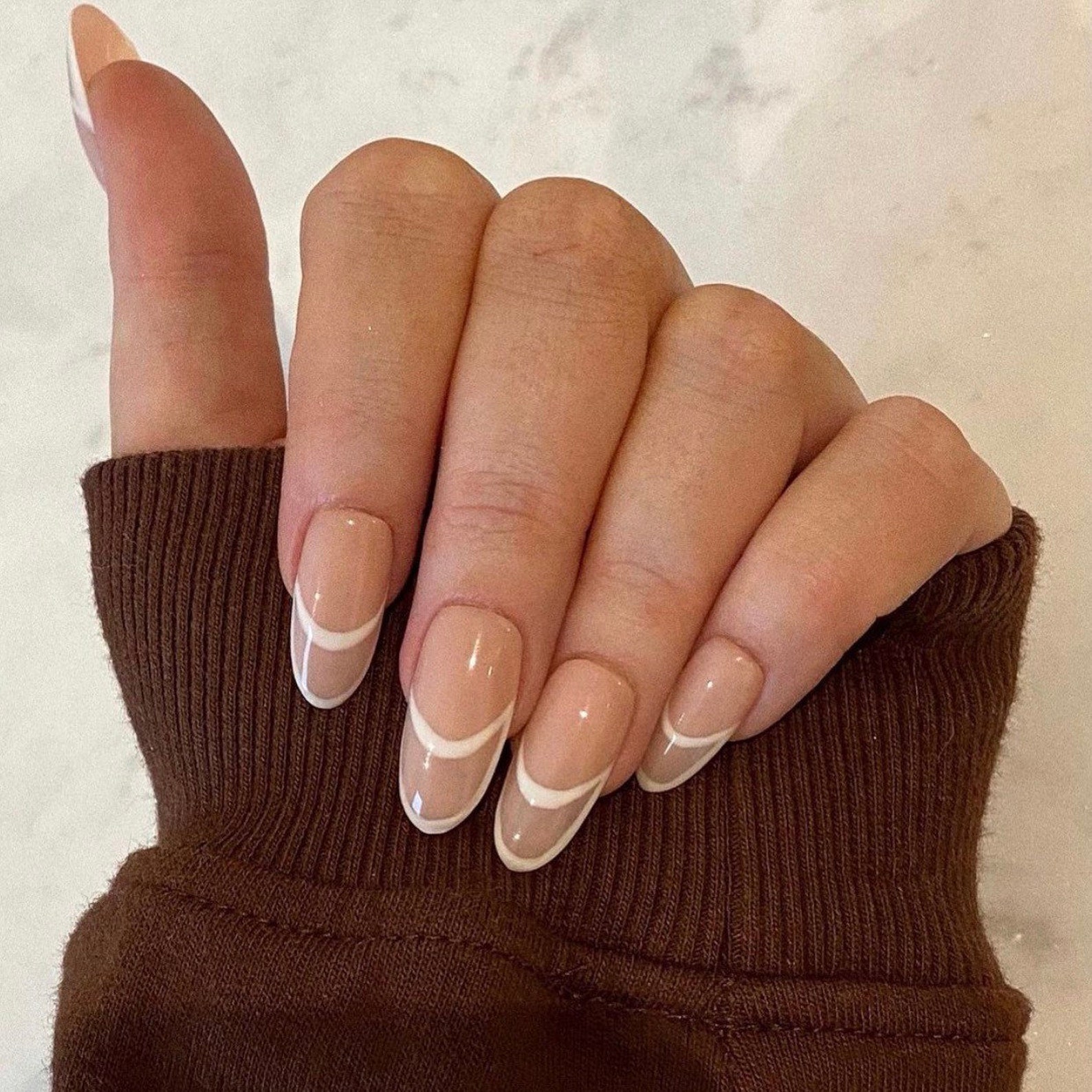 Luxury Outline French Tips Press On Nails As Seen On Rachel Etsy