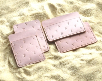 Wizytownik - Skóra licowa - Pionowy lub poziomy - Litery tłoczone na gorąco