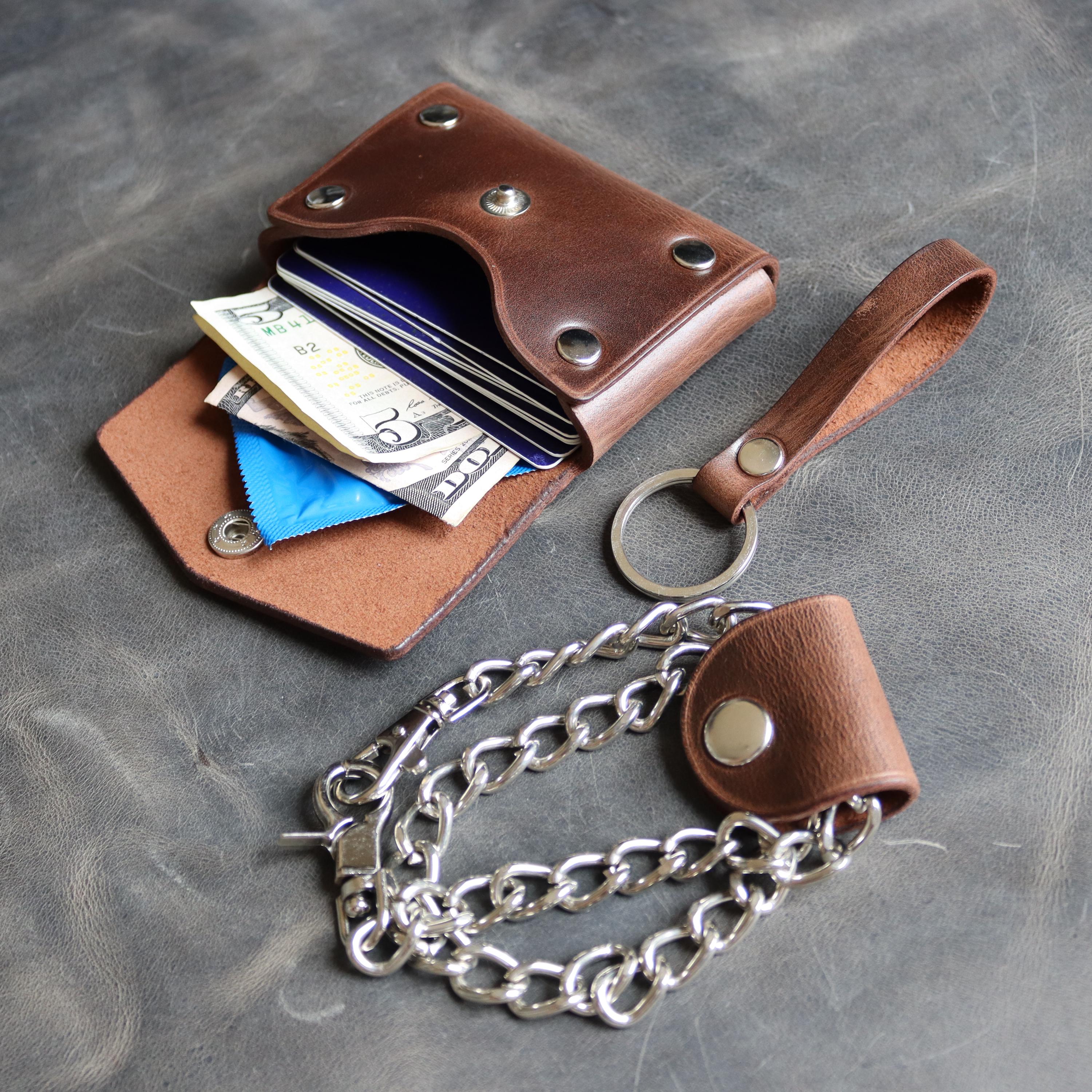 Chain Wallet Italian Leather