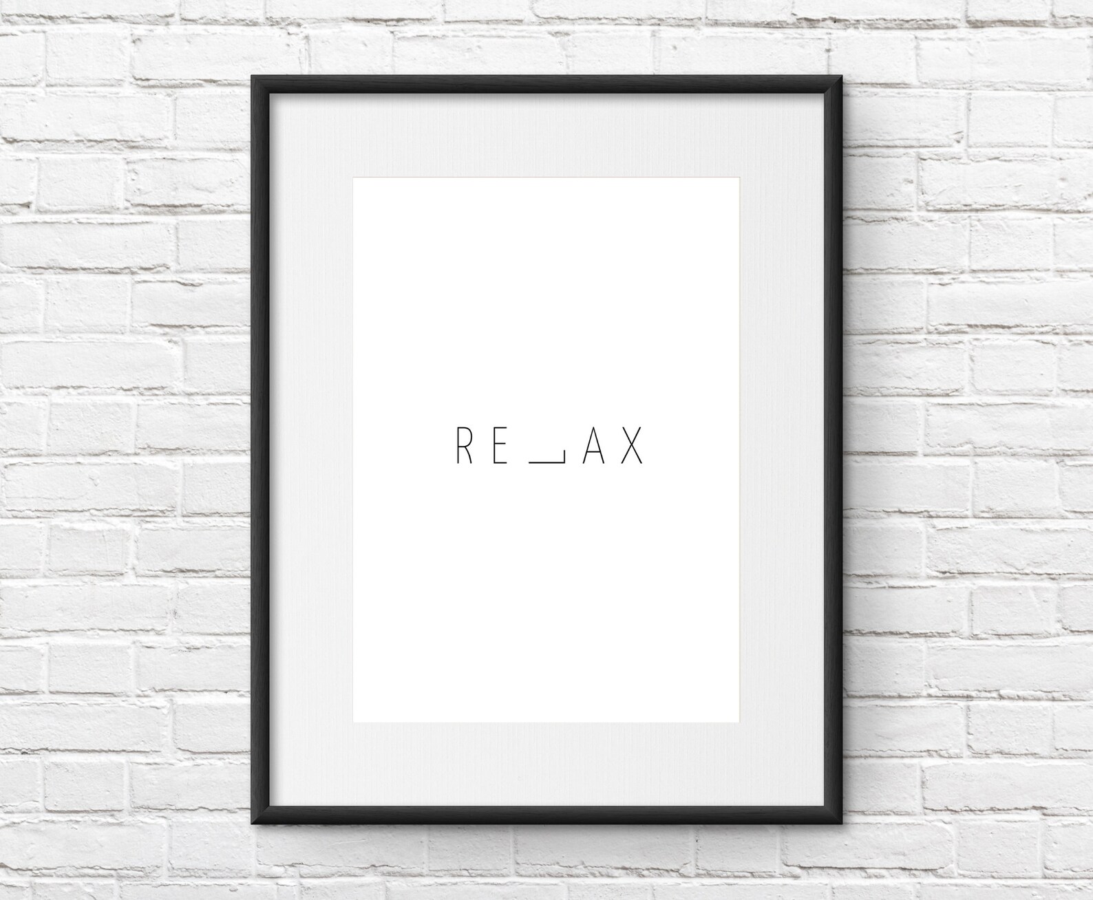 Relax Print Relax Poster Quote Prints Printable Wall Art | Etsy