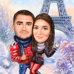 Custom Xmas Caricature | Order Christmas Caricature