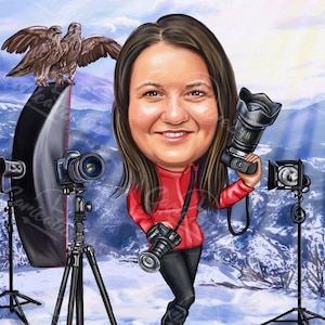 Christmas Caricature for Mom | Order Christmas Caricature