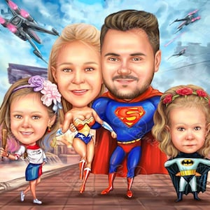 Disney Themed Caricatures | Order a Personalized Disney Themed Caricature Drawing