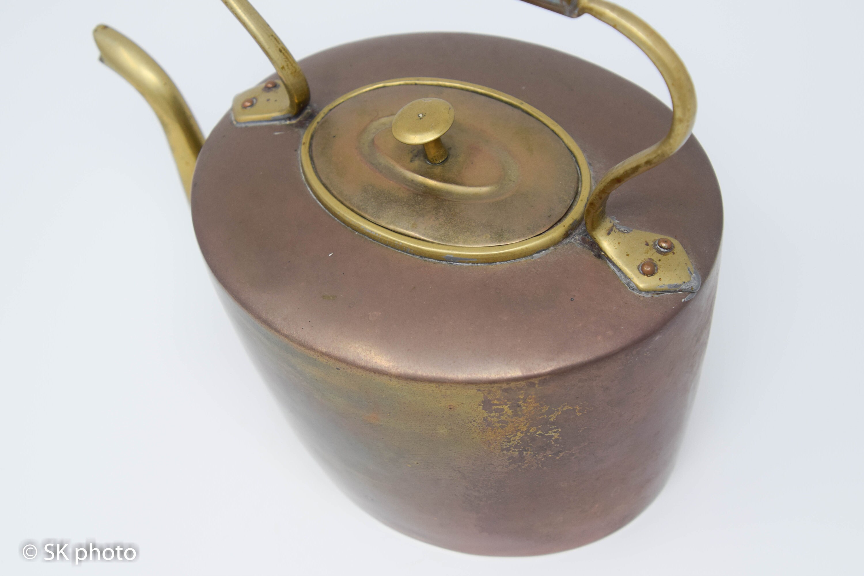 Vintage Brass Tea Kettle Made in India Etsy