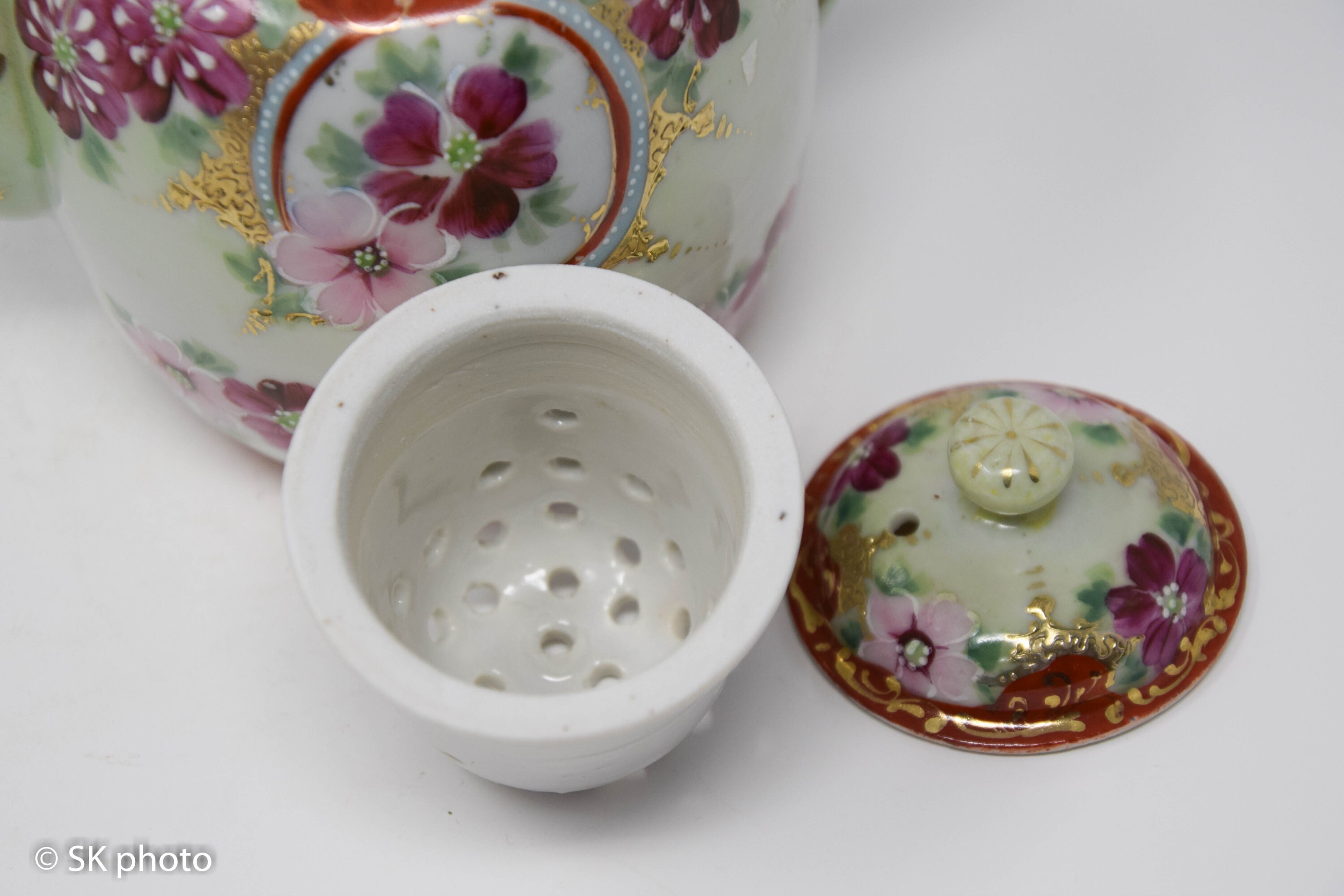 Vintage Nippon Ware Teapot Hand Painted Japanese Etsy