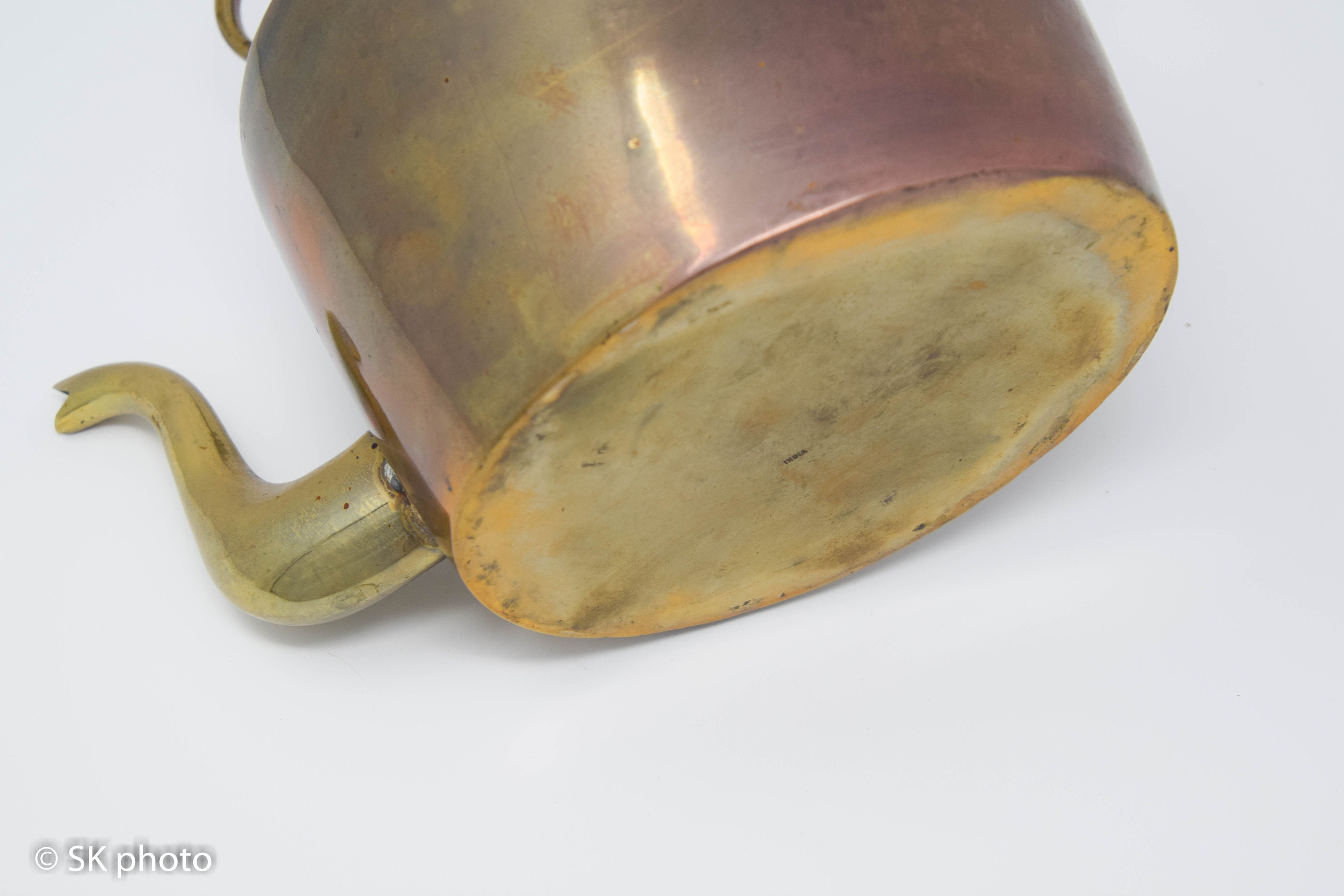 Vintage Brass Tea Kettle Made in India Etsy