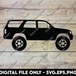 Get Your D.I.Y. on with Toyota 4Runner Third Generation 3rd Gen - SVG, PNG, EPS Digital Files