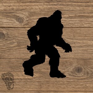 Bigfoot Sasquatch Silhouette Vinyl Decal